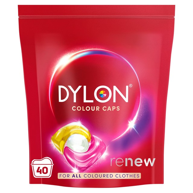 Dylon laundry detergent capsules for coloured clothes - British product