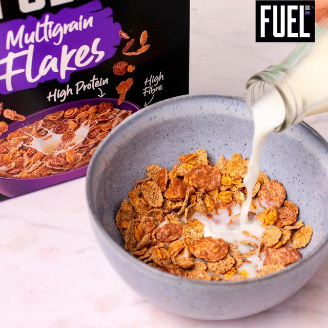 Fuel10K Breakfast Cereal Chocolate Multigrain Flakes 350g, UK version