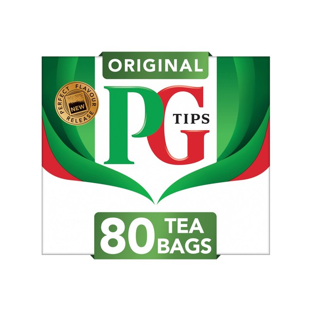 PG Tips original black tea bags 80 tea bags, imported from the UK
