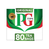 PG Tips original black tea bags 80 tea bags, imported from the UK