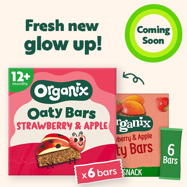 Organix strawberry apple oaty bars toddler multipack - British product