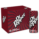 Dr Pepper fruit flavour soft drink 6x250ml - British product