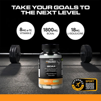 M&S Holland & Barrett Precision Engineered BCAA Tilskudd Kapsler 120 Kapsler- Kjøp online hos McGrocer