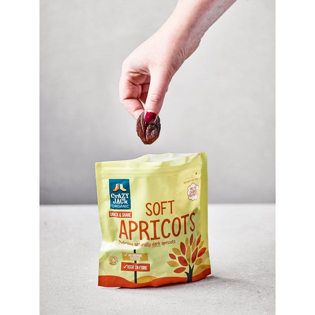 Crazy Jack Organic Soft Apricots 200g - British product