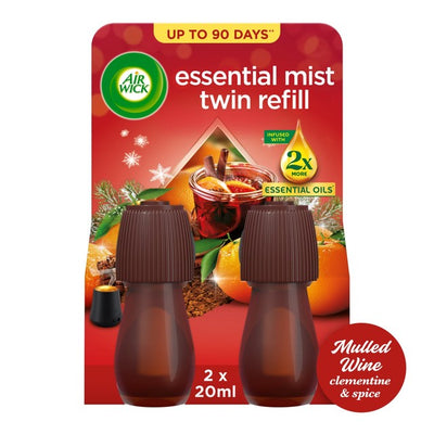 Airwick Mist Twin Refill Mulled Wine Room Fragrance 2 x 20ml