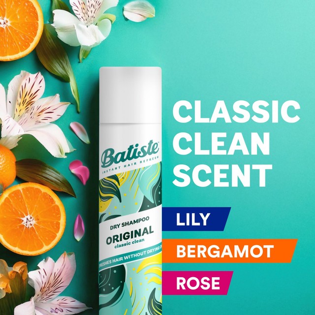 Batiste Original Clean Fresh Dry Shampoo 200ml - British product