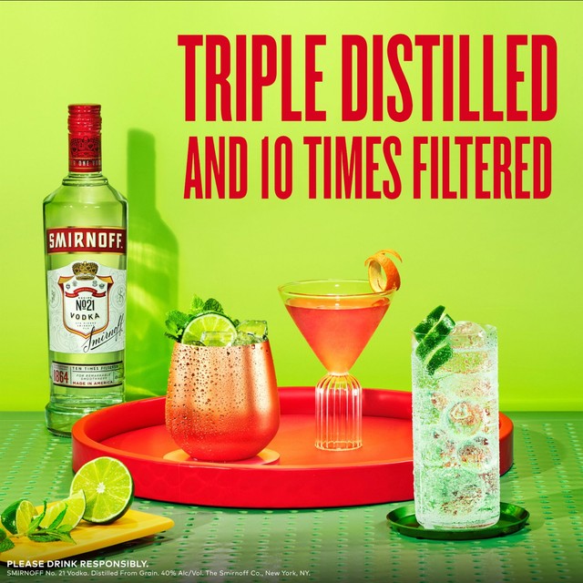Smirnoff Red Label Vodka 1L (British brand)