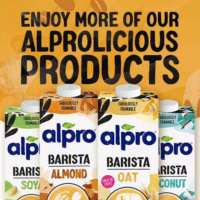 Alpro Barista Almond dairy-free drink 1L - British product