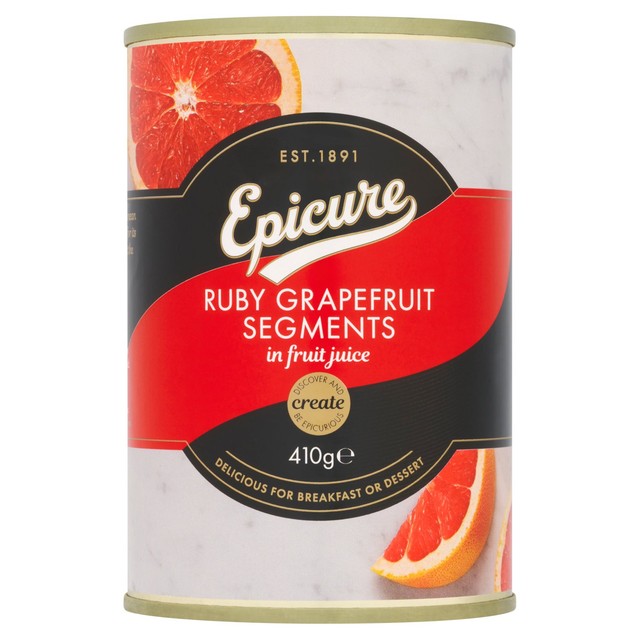 Epicure Ruby Grapefruit Segments in Juice 411g - British product
