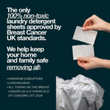 The Lab Co. non bio fragrance free laundry detergent sheets 64 loads (British brand)