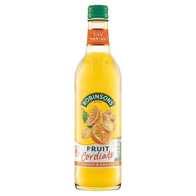 Robinsons fruit cordial ginger and orange 500ml (British brand)