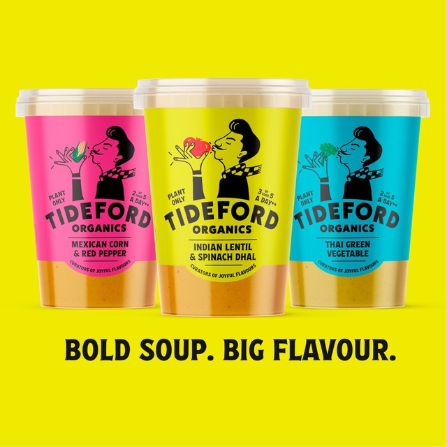 Tideford lentil & spinach dhal soup 560g (British brand)