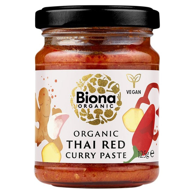 Biona Thai red curry paste 125g - British product