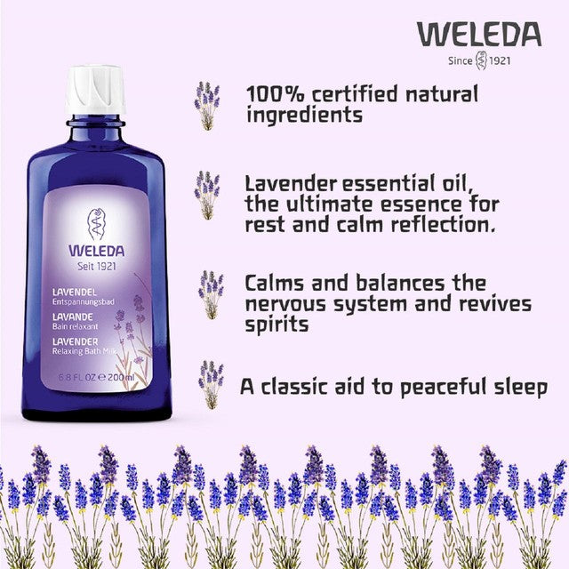 Weleda lavender bath milk 200ml (British brand)