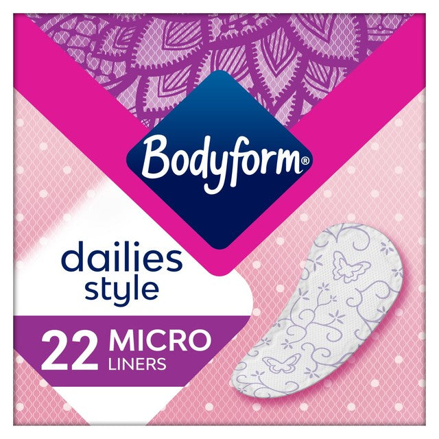 Bodyform Pantyliners Micro 22 per pack - British product