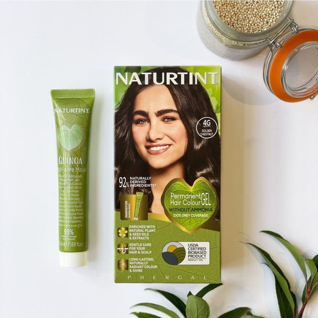 Naturtint Permanent Hair Colour Gel 4G Golden Chestnut, imported from the UK