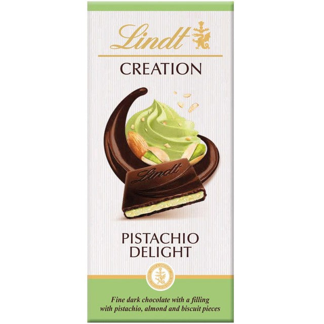 Lindt Dark Pistachio chocolate bar 150g, UK version
