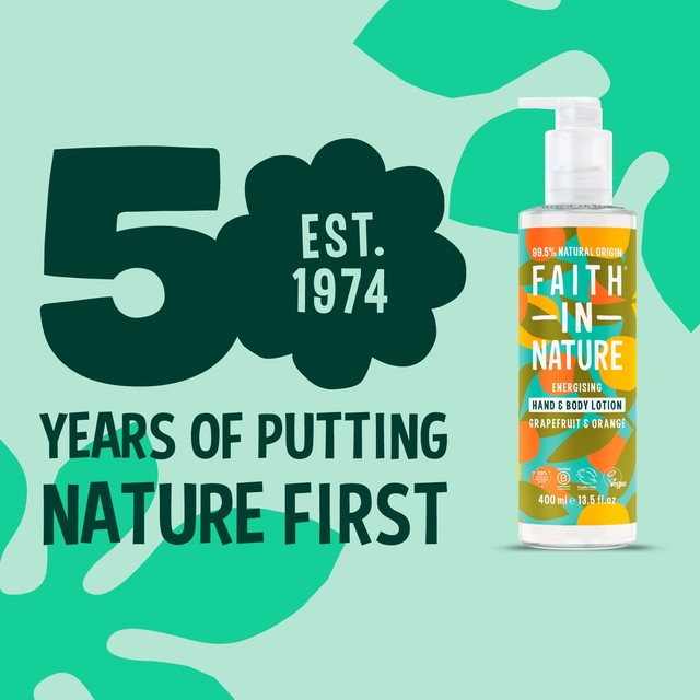 Faith In Nature Grapefruit & Orange hand and body lotion 400ml - British product