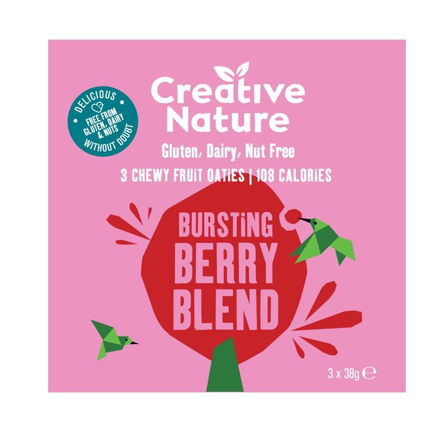 Creative Nature oat bars Berry Blend Multipack, UK version