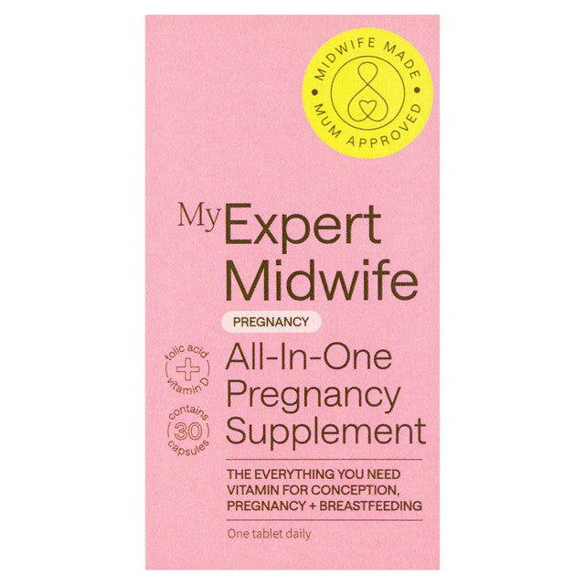 My Expert Midwife all-in-one pregnancy supplements 30 capsules, imported from the UK