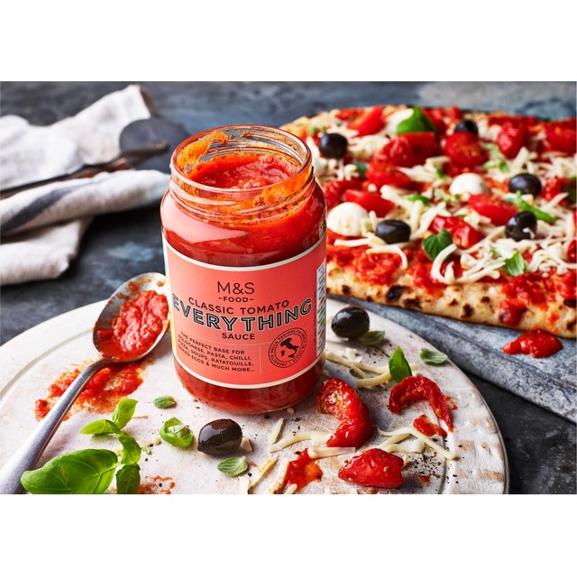 M&S Classic Tomato Everything Pasta Sauce 340g, imported from the UK