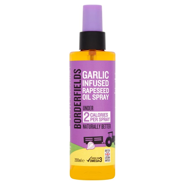 Borderfields Garlic Infused Rapeseed Oil Spray 200ml - British product