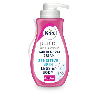 M&S Veet Pure Hair Removal Cream Legs & Body Sensitive 400ml- Buy online at McGrocer