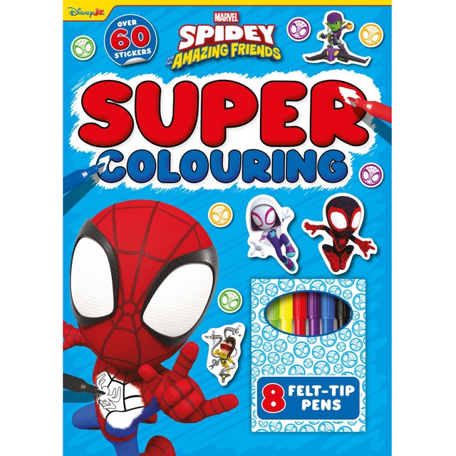 Igloo Books Spidey Super Colouring book with stickers and pens, UK version