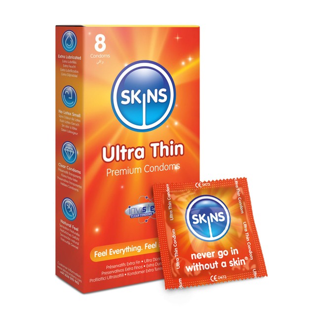 Skins Ultra Thin Condoms, imported from the UK