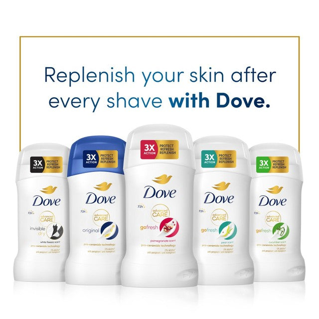 Dove usynlig antiperspirantstift 50 ml - britisk produkt