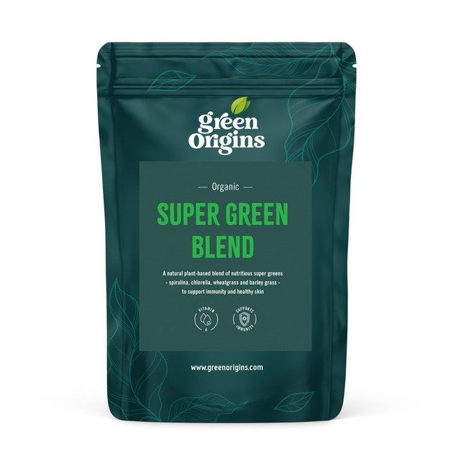 Green Origins Organic Super Green Blend powder 100g, UK version