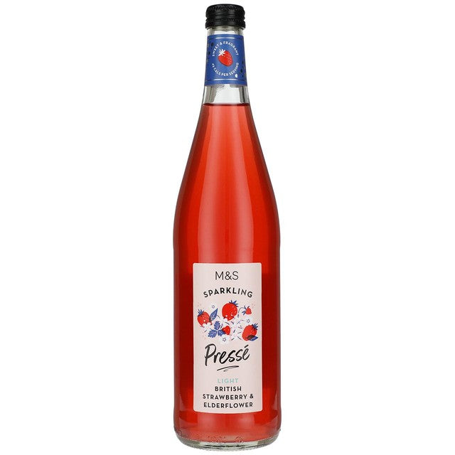 Marks & Spencer Sparkling Strawberry & Elderflower Pressé 750ml imported from the UK