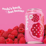Poppi raspberry rose soda cans 330ml (British brand)