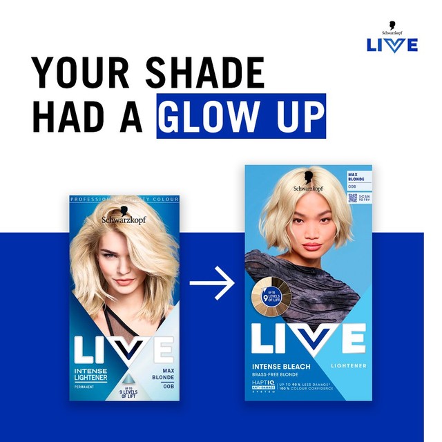 Schwarzkopf intense bleach 00B Max Blonde, UK version