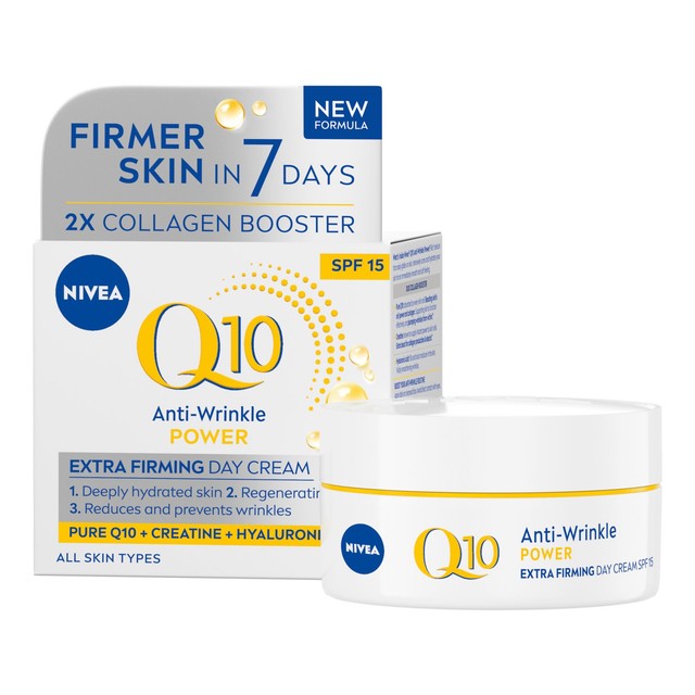 Nivea Q10 Anti-Wrinkle Day Cream SPF15 50ml, imported from the UK