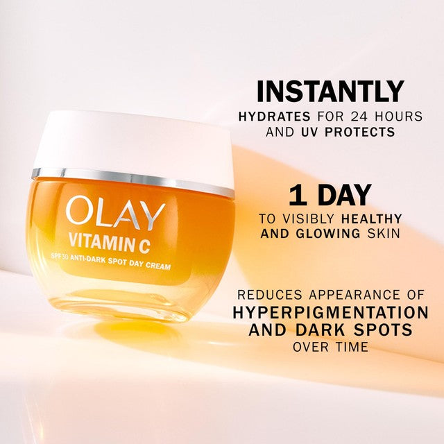 Olay Vitamin C Day Cream SPF 30 50ml, imported from the UK