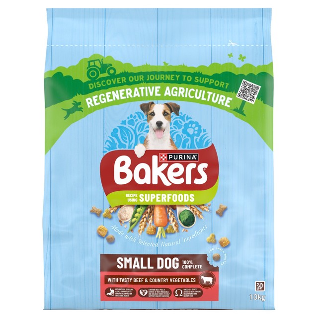 Bakers small dog beef dry dog food 10kg - British product