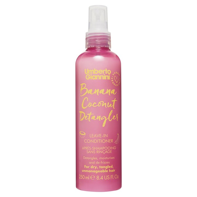 Umberto Giannini banana coconut de-tangler spray 250ml (British brand)