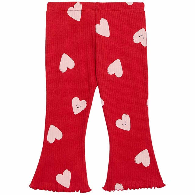 M&S heart sweat baby outfit red 6-9 months, imported from the UK