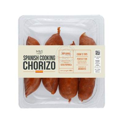 Chorizo espagnol M&S, saucisses à sec 180g