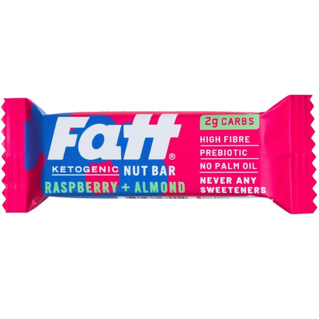 Fatt raspberry almond ketogenic nut bar 30g - British product