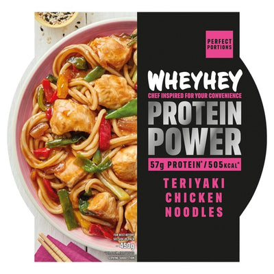 M&S Wheyhey Teriyaki Kylling Nudler Frossen Høyproteinporsjon 450g- Kjøp online hos McGrocer