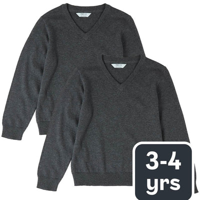 Pull d'écolier gris 100% coton M&S enfant 3-4 ans