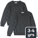 M&S pure cotton school jumper grey 3-4 years, imported from the UK