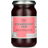 M&S Fairtrade Strawberry Jam jar, imported from the UK