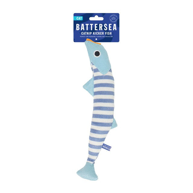 Rosewood Battersea Catnip Kicker Fish toy 30cm - British product