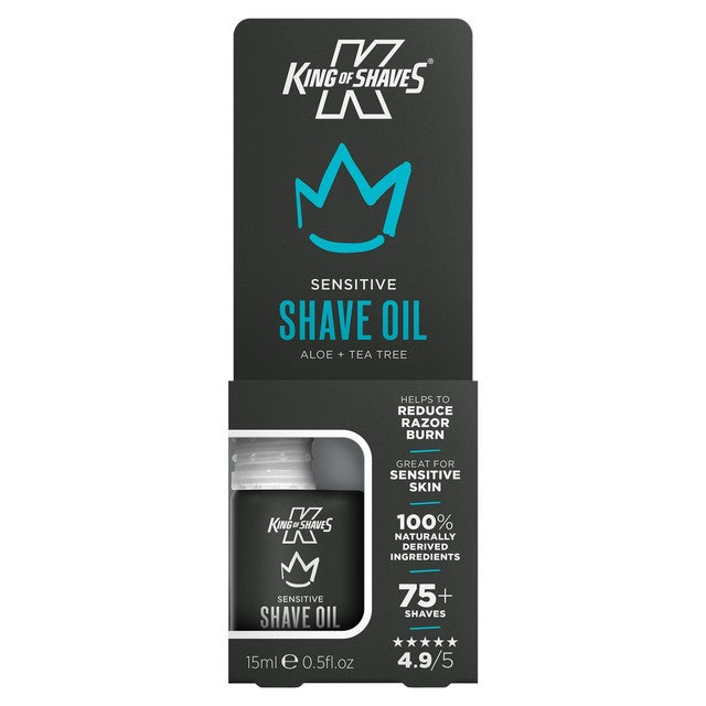 King of Shaves sensitive shave oil 15ml, UK version