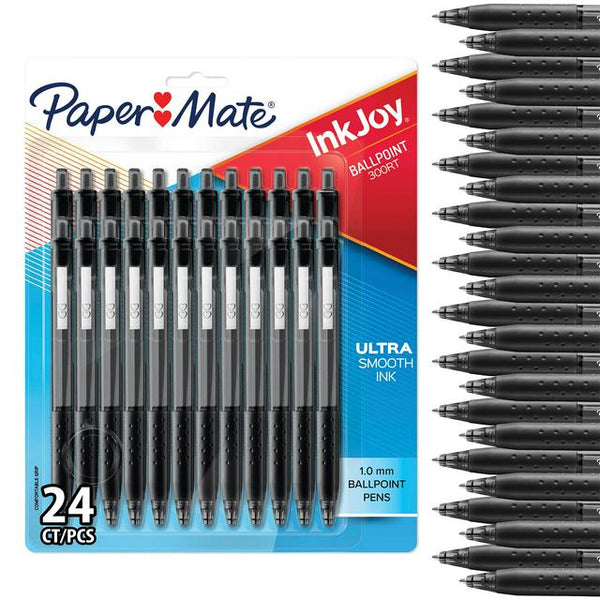 Paper Mate InkJoy 300RT Retractable Ballpoint Pens - Black
