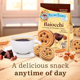 Barilla Baiocchi hazelnut cocoa biscuits 260g, imported from the UK