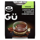 Gü plant chocolate and vanilla cheesecake dessert 2 x 82g, UK version